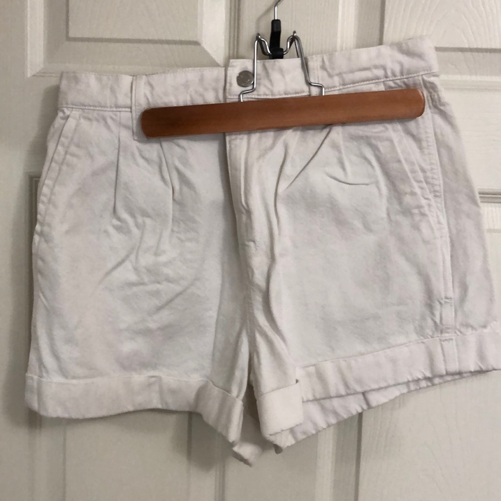 Gap white denim shorts.